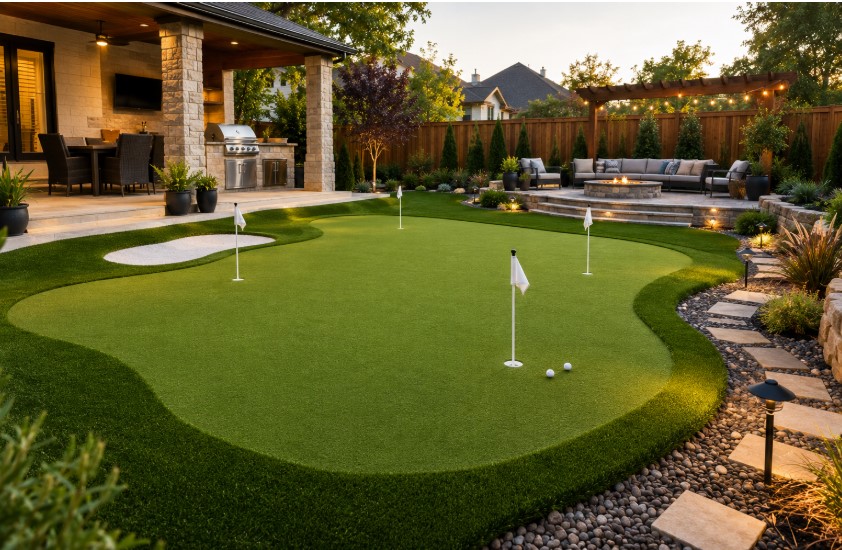 synthetic putting green cost