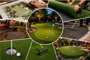 Artificial grass putting green Riverside, CA