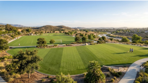 Artificial turf landscape in Riverside, CA