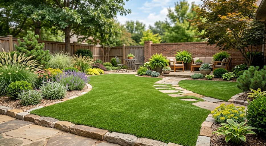 Low-Maintenance Garden Synthetic Turf Ideas